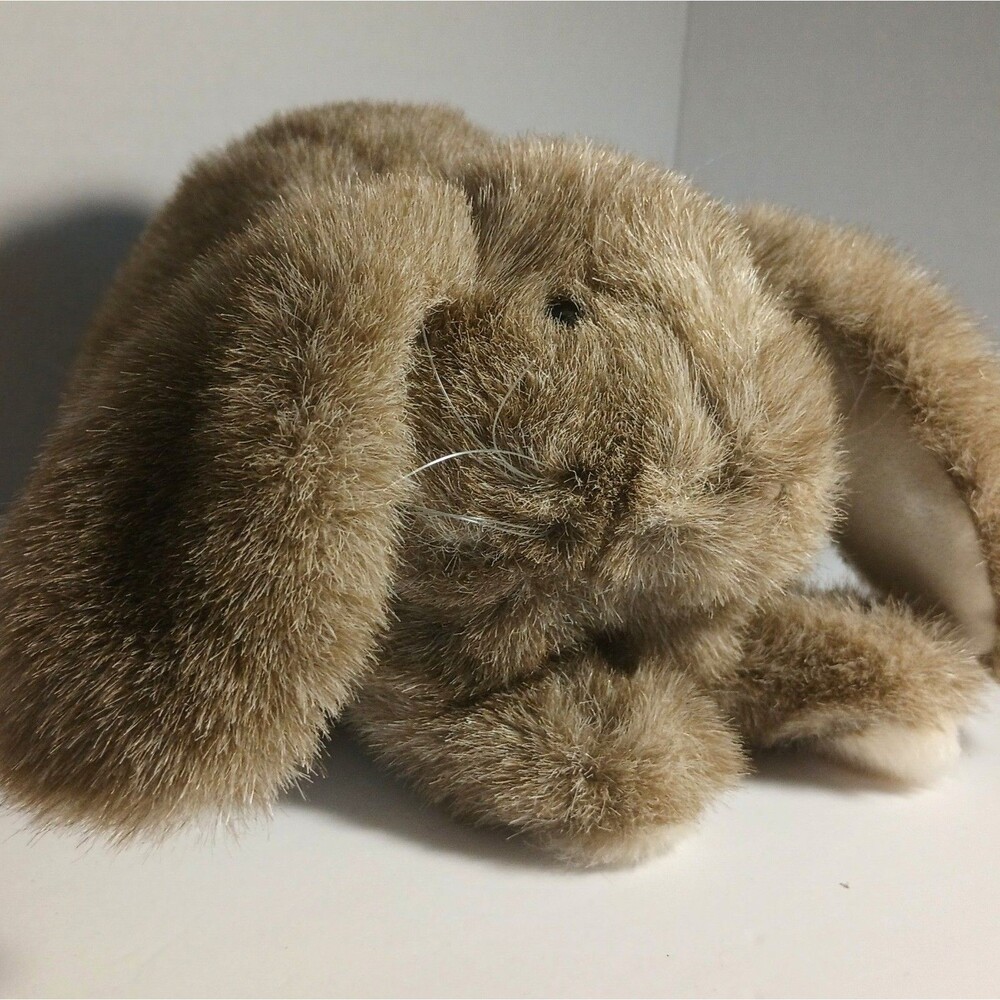 Folkmanis Baby Lop Eared Rabbit Plush Puppet Brown Bunny Stuffed Toy 10"